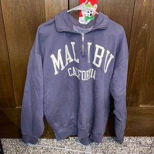 new* Brandy Melville Quarter Zip Sweatshirt